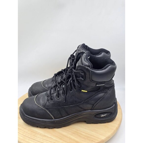 Reebok RB1007 Men\'s 6 in Composite Toe 6-Inch Work Boot Waterproof Black Sz  9M main image 7